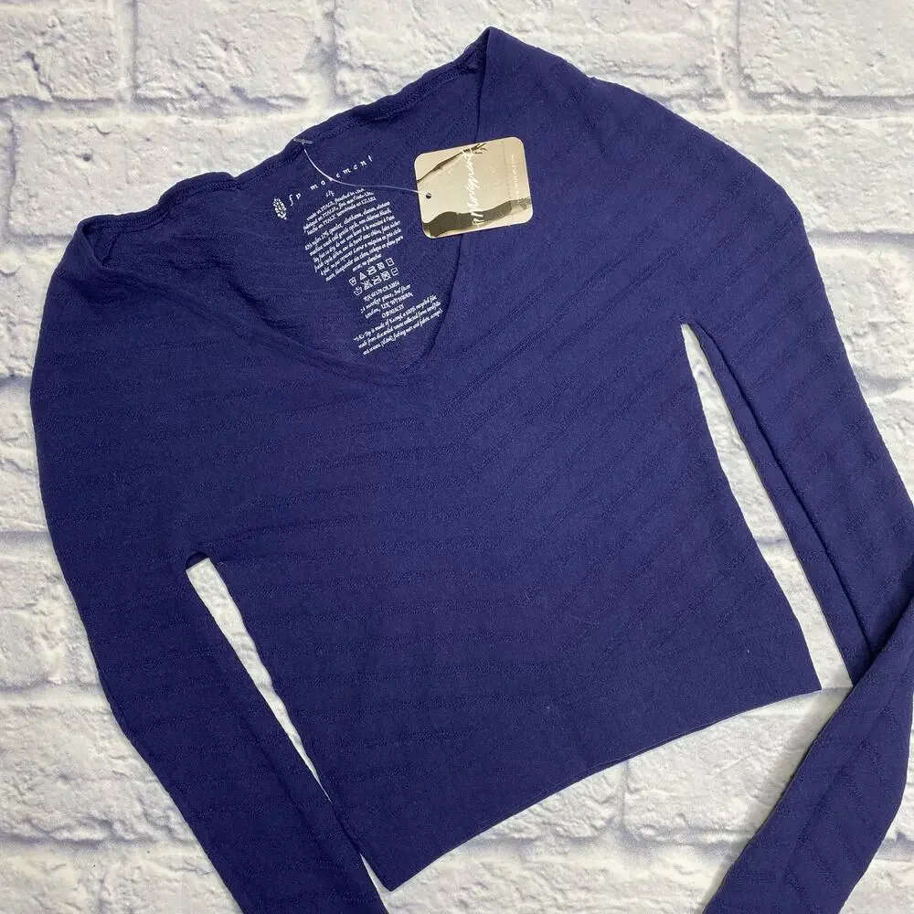 Free People Movement Gone Adrift Long Sleeve in Eclipse Blue